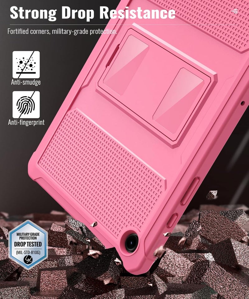 MoKo Case Fit Galaxy Tab A11+ Plus/A9+ 11-Inch 2025/2023, Shockproof Full Body Rugged Stand Back Cover with Built-in Screen Protector for Galaxy Tab A11+/A9 Plus Tablet, Conch Shell - Image 4